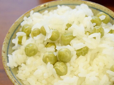 ほっこり美味しい♪アラスカ豆ご飯